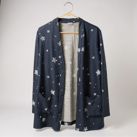 Star Patterned Open Cardigan - Picture 2 of 3